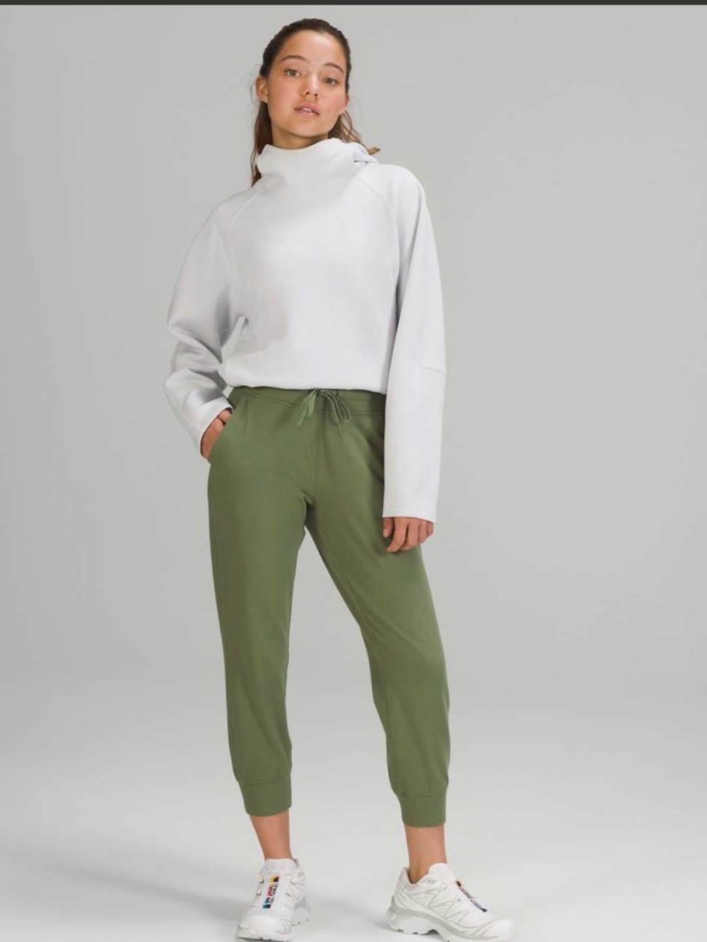 Lululemon Ready to Rulu High-Rise Jogger Crop Green Twill Size 0